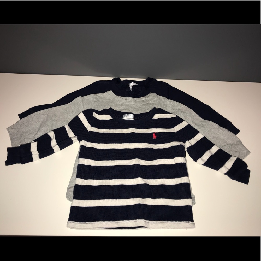 3 Ralph Lauren Long Sleeve Tops - size 18 Months